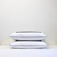 Black striped pillowcase: pair