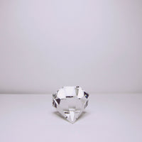 Large cut glass diamond