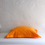 Orange spotted pillow cases