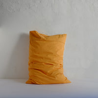 Orange spotted pillow cases